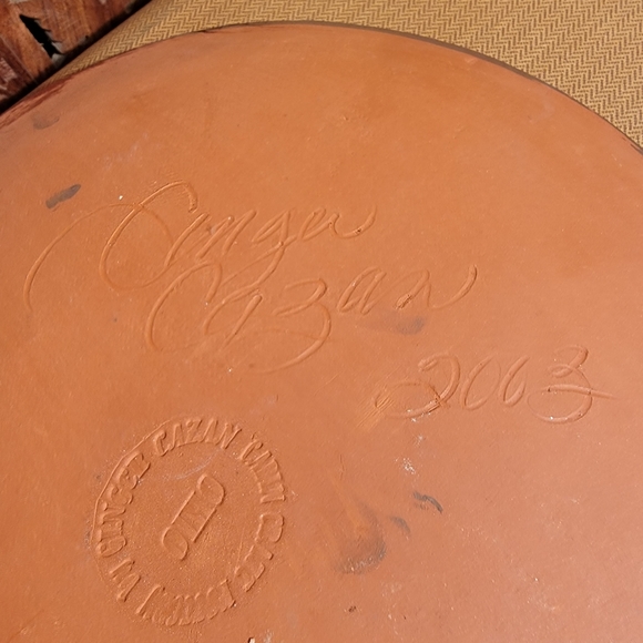 Ginger Cazan Redware 10.5 Inch South Carolina Plate - Picture 12 of 13